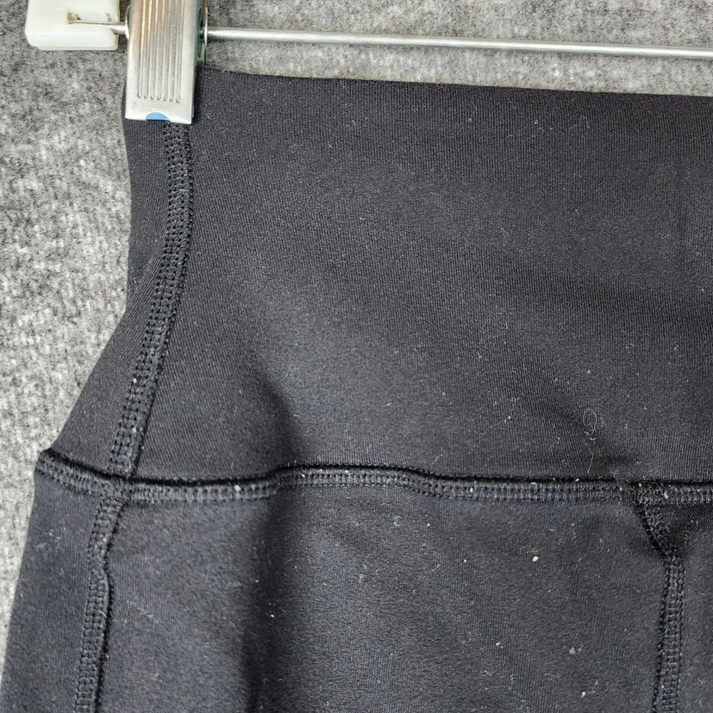 Alo Leggings Womens 24 Moto Black High Waist Quilted Athleisure EUC